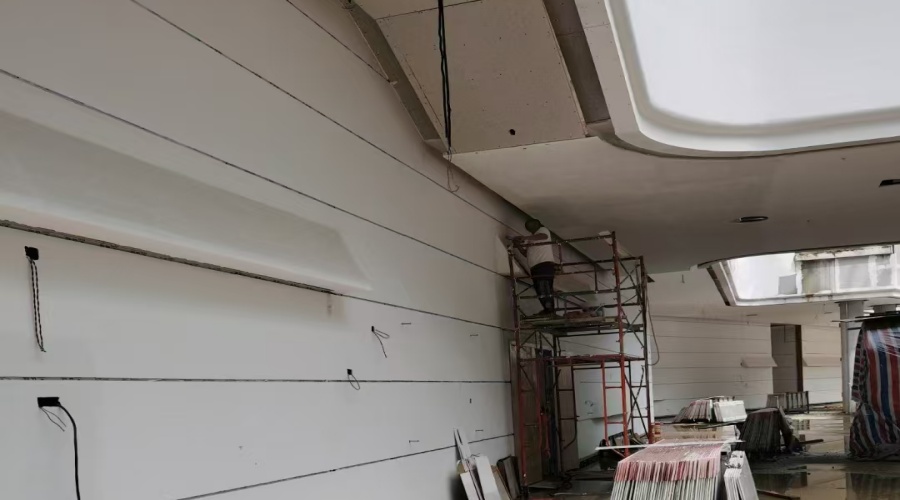 飾紀上品GRG材料深得清遠市圖書館新館領(lǐng)導信任