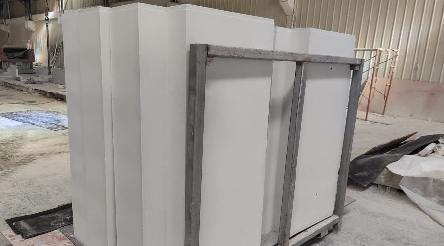 飾紀上品GRC廠家-廣西梧州風(fēng)電儲能GRC包柱子工程