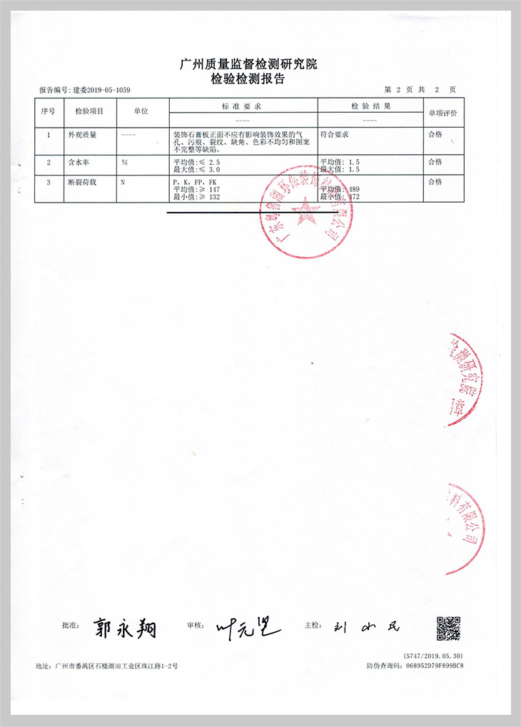 GRG性能檢測報(bào)告