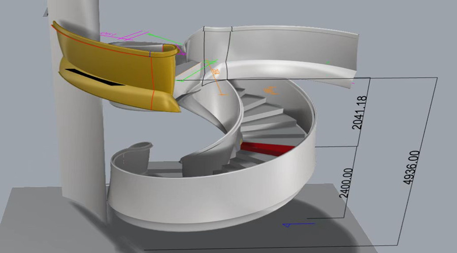 浙江新昌GRG旋轉(zhuǎn)樓梯項目