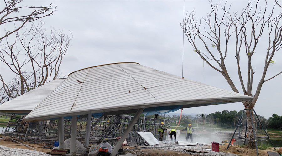 海南三亞海棠灣傘棚UHPC外墻板定制項(xiàng)目