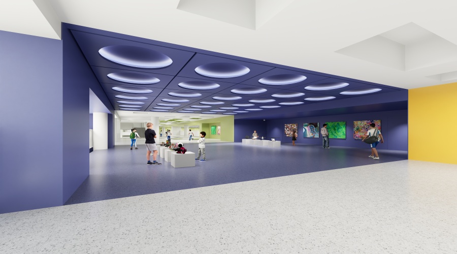 深圳媽灣九年一貫制學校GRG吊頂工程