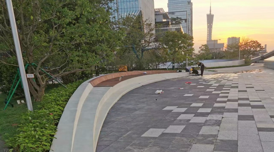 廣州海珠區(qū)琶洲展館GRC坐凳樹池工程案例 廣州海珠區(qū)琶洲展館GRC坐凳樹池工程案例