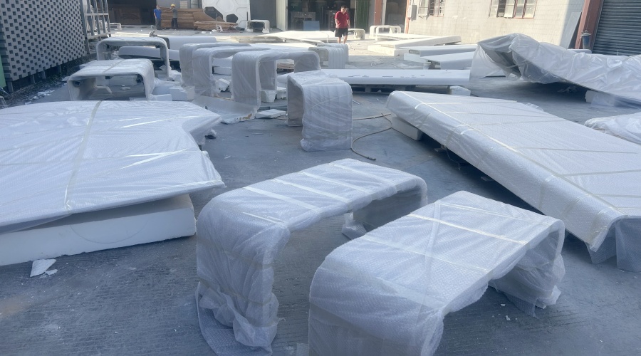 安徽合肥華蓋售樓部UHPC曲面板工程