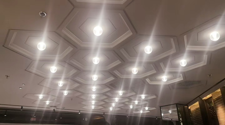 廣州酒家GRG異形吊頂工程 廣州酒家GRG異形吊頂工程
