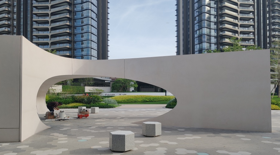 UHPC構(gòu)件安裝現(xiàn)場(chǎng)